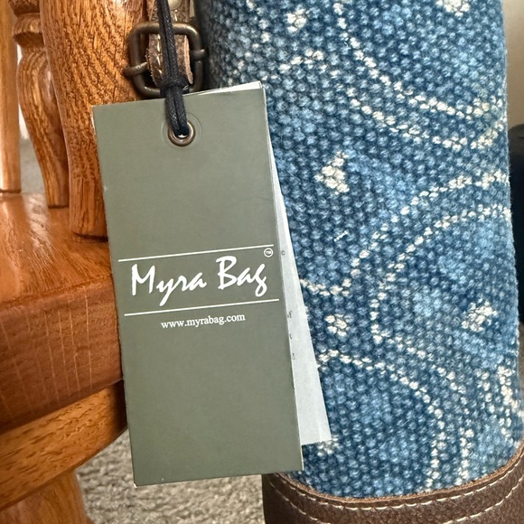 Myra Bag Denim Blue and Cream bag - Picture 1 of 4